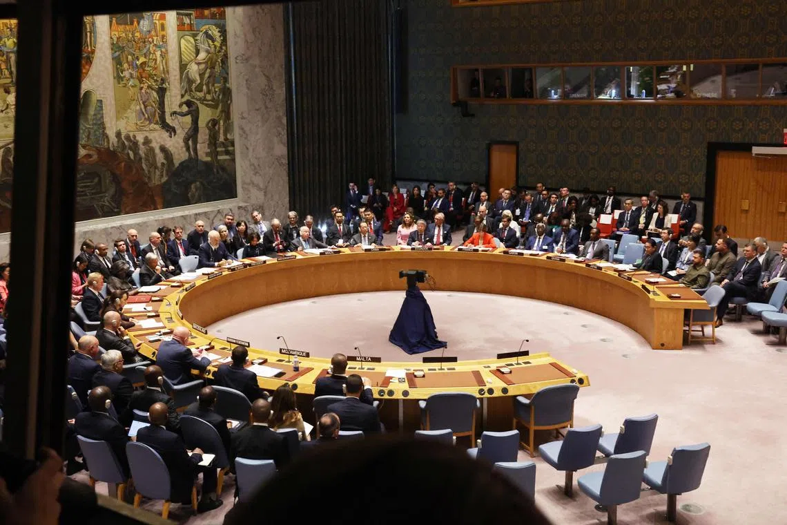 Currently, the EU, which makes up around 5 per cent of the world’s population, is over-represented in most global organisations, says the writer, commanding 40 per cent of the five permanent seats in the UN Security Council (above).
