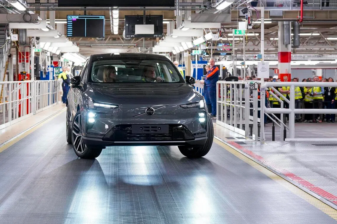 Volvo is building the EX60 electric SUV at its factory in Torslanda, Sweden. 