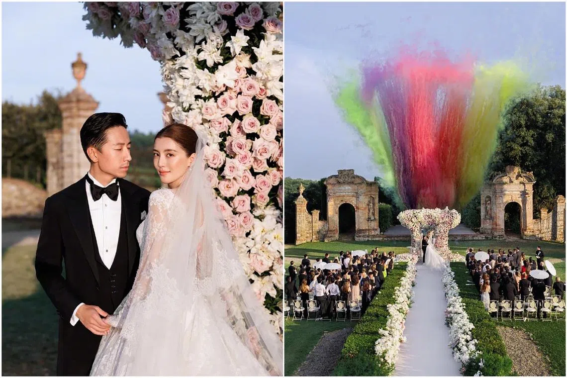 Karena Ng shared photos of her wedding with Brian Sze on social media on Aug 5.