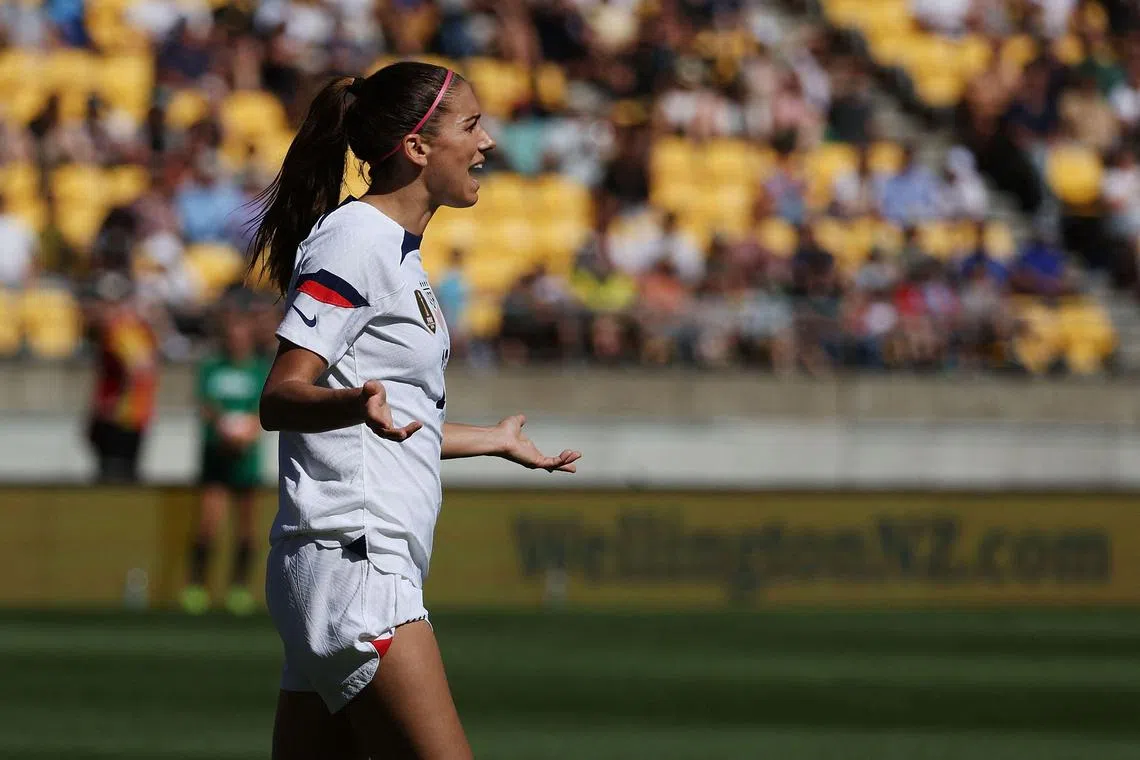 United States star forward Alex Morgan called on Fifa "to do the right thing" after concerns over a reported Saudi Arabian sponsorship deal for the 2023 Women’s World Cup.