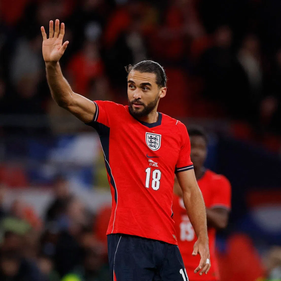 England's Dominic Calvert-Lewin after their March 27 match against Uruguay.