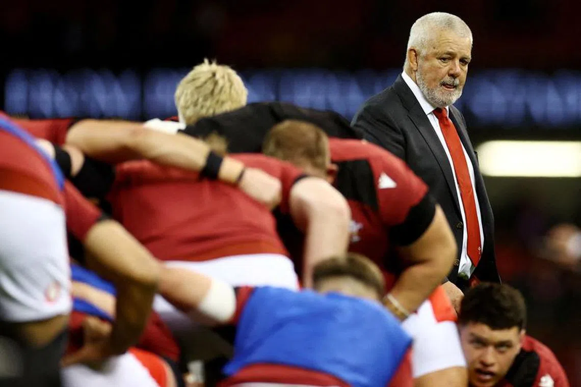 FILE PHOTO: Rugby Union - Six Nations Championship - Wales v Scotland - Principality Stadium, Cardiff, Wales, Britain - February 3, 2024 Wales head coach Warren Gatland before the match REUTERS/Carl Recine/File Photo