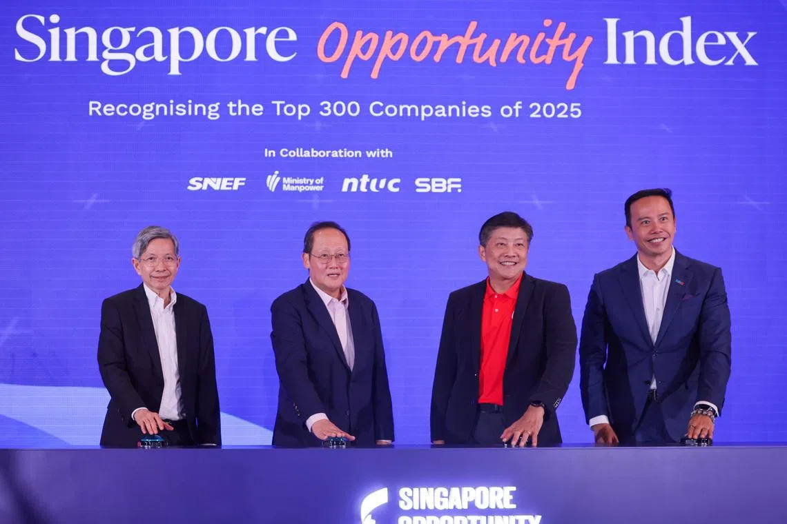 Top 300 employers recognised in new Singapore Opportunity Index for helping their workers grow