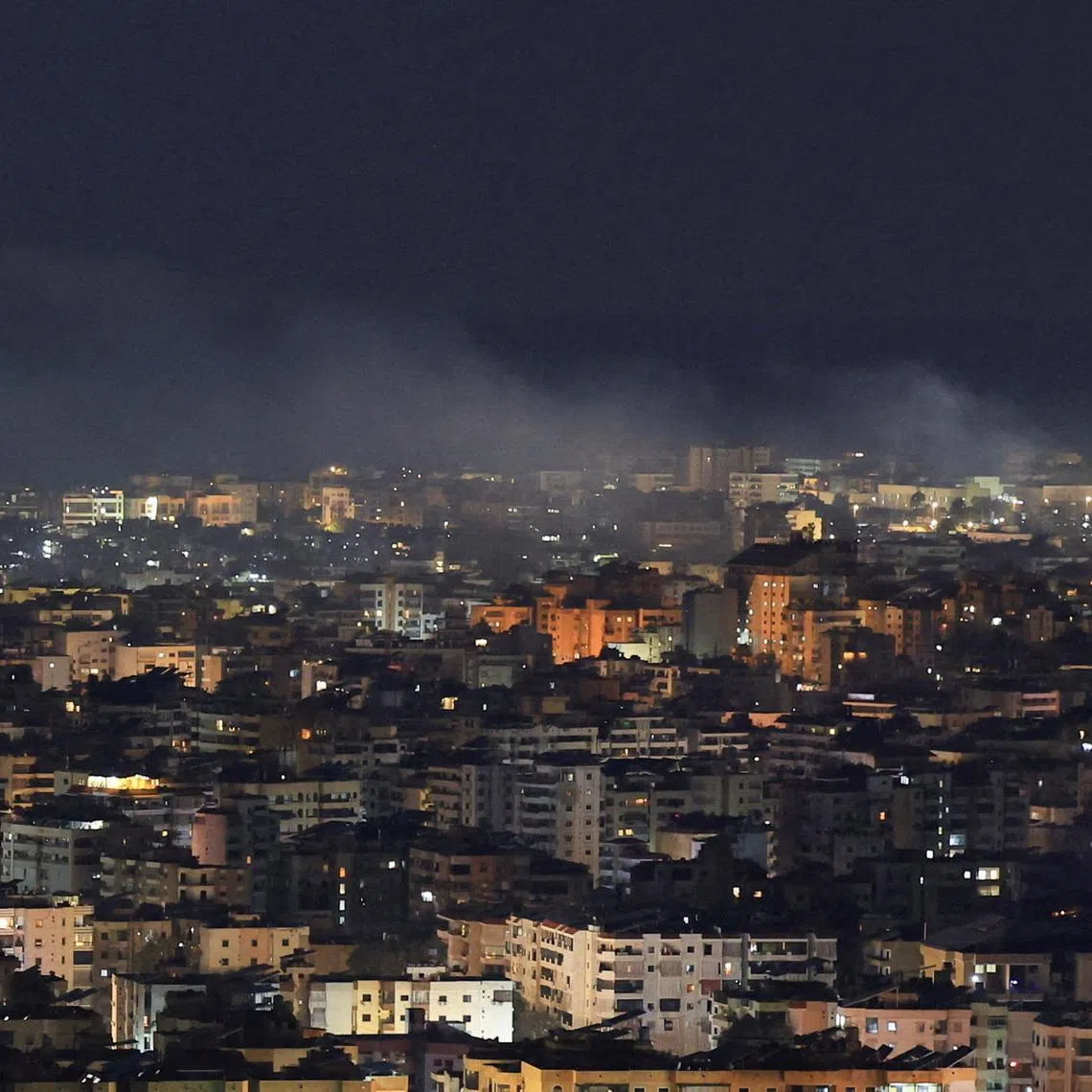 Smoke rises after Israeli strikes in Beirut's southern suburbs, Lebanon. REUTERS/Mohamed Azakir