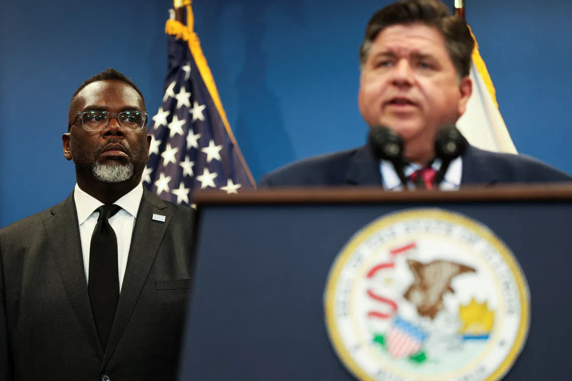 Illinois governor JB Pritzker said the Trump administration has asked the Pentagon to send 100 troops to the state.