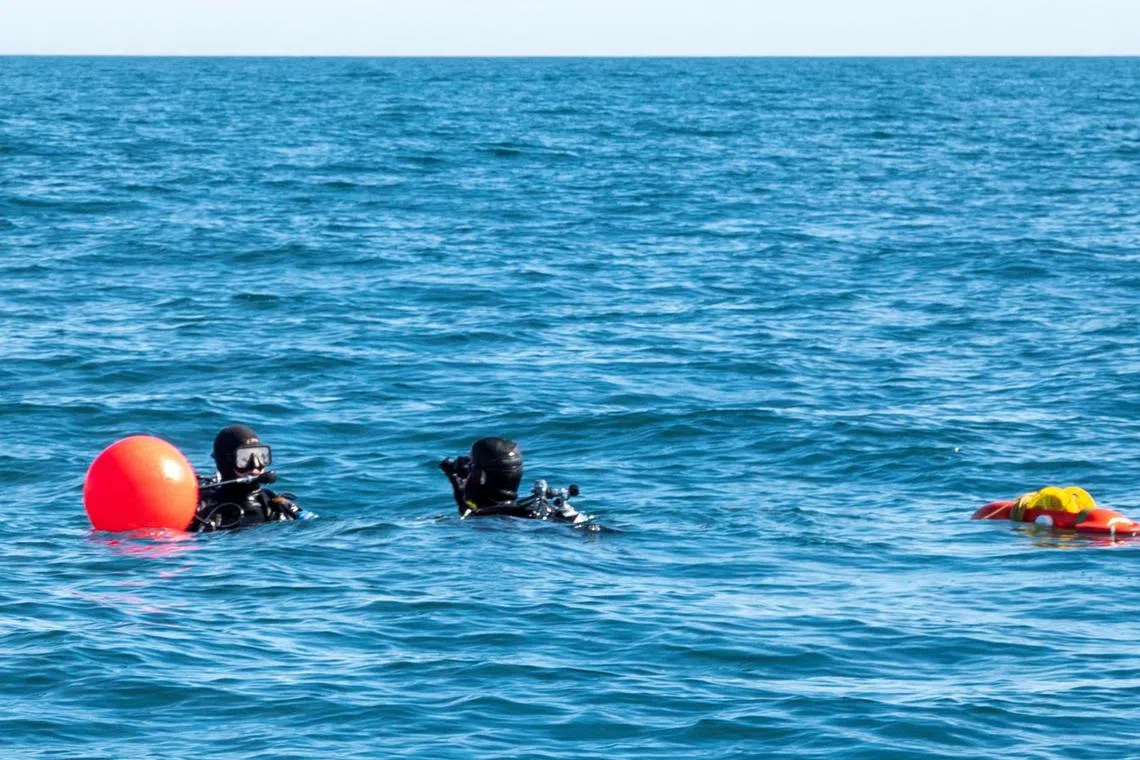 US Navy sailors are preparing to conduct a search for debris during recovery efforts for the remains of a high-altitude Chinese balloon shot down by the US. Air Force off the coast of South Carolina.