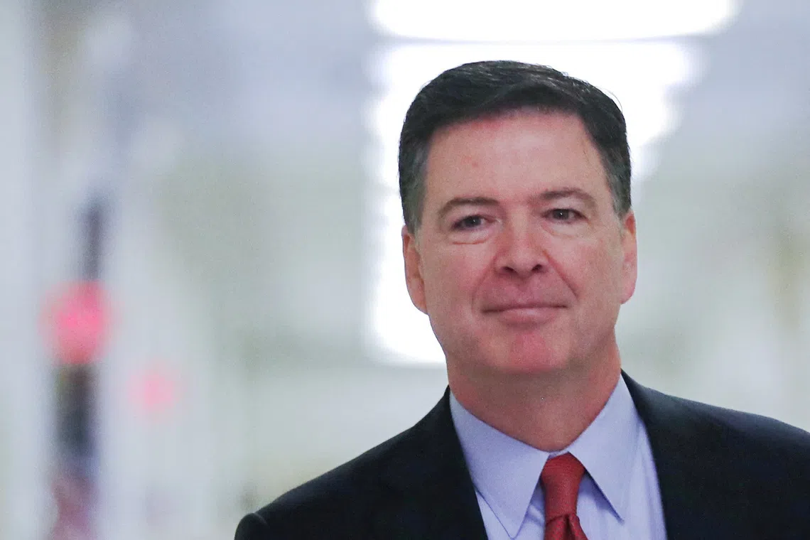 FILE PHOTO: Former U.S. Federal Bureau of Investigation Director James Comey in Washington, U.S. December 17, 2018. REUTERS/Jonathan Ernst/File Photo