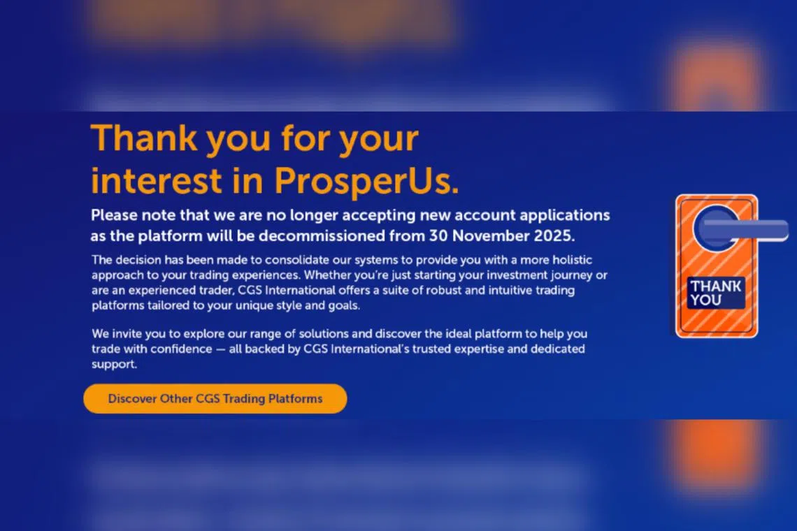 ProsperUs will be officially decommissioned on Nov 30.