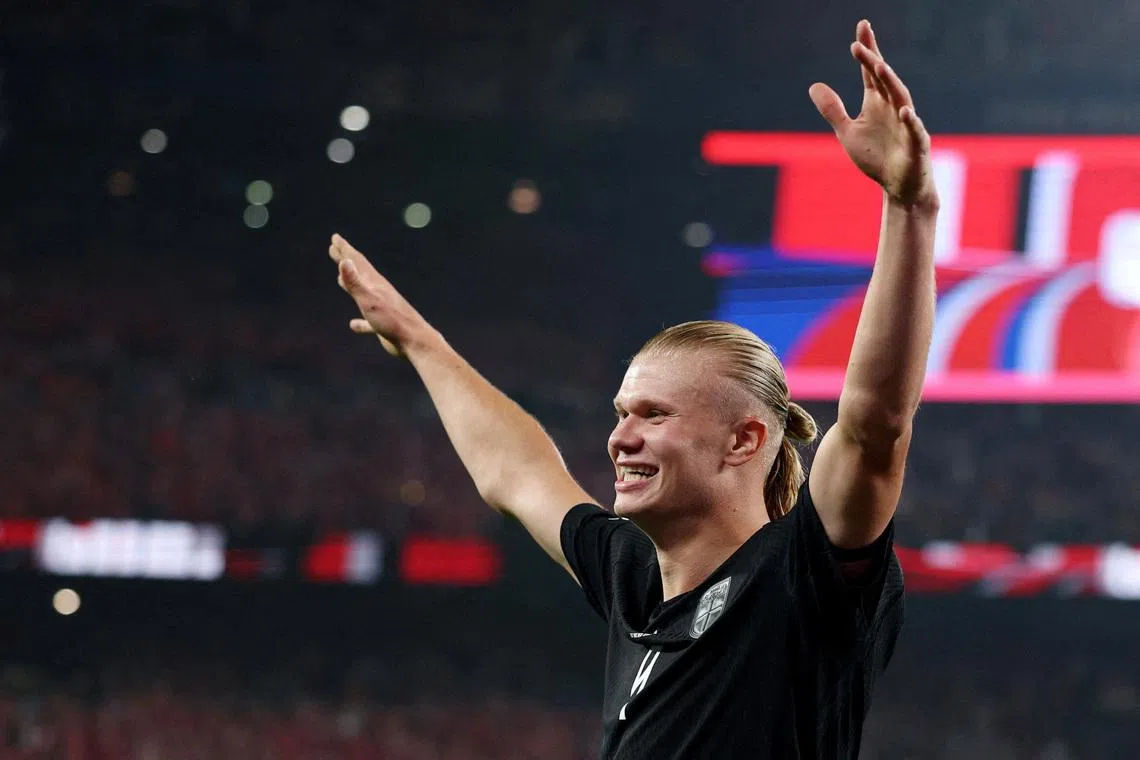 Erling Haaland has impressed on his World Cup debut so far.