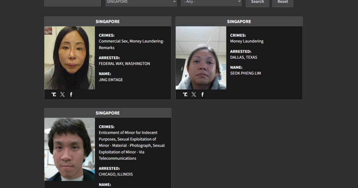 Third S’porean added to US ‘worst of worst’ criminal list for coercing ...