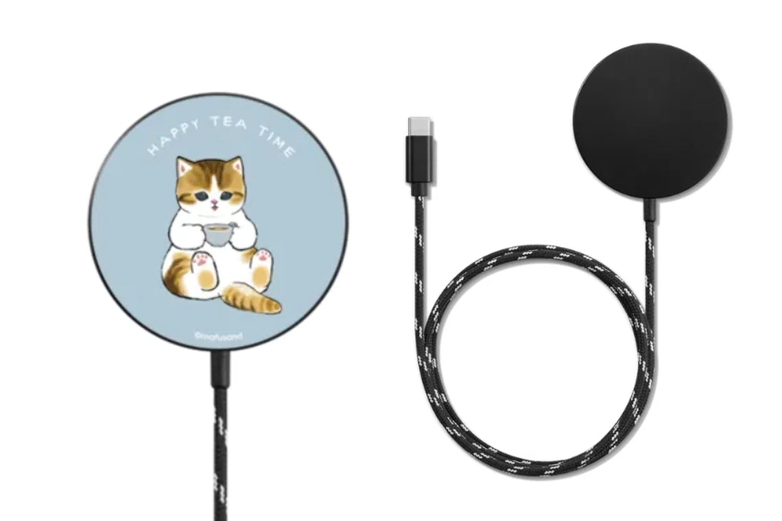 Happy Tea Time PowerThru Magnetic Wireless Charger