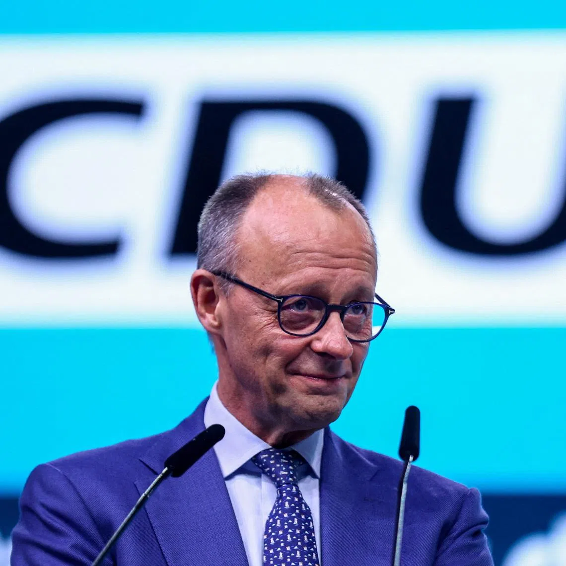 German Chancellor and Christian Democratic Union (CDU) party leader Friedrich Merz attends a CDU party congress in Stuttgart, Germany, February 21, 2026. REUTERS/Thilo Schmuelgen