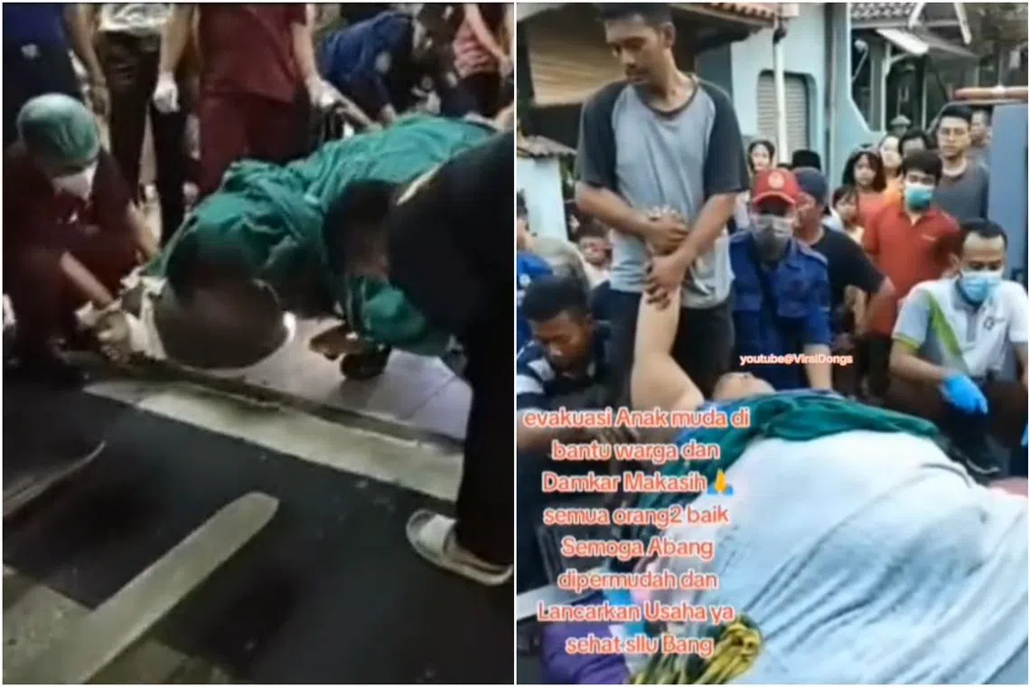 Mr Muhammad Fajri was obese since he was 11, and had been bed-bound for the past eight months.