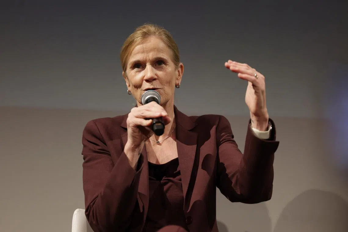 FIFA's Chief Football Officer Jill Ellis speaks during the panel REUTERS/Jeenah Moon/File Photo