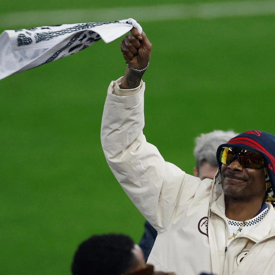 FILE PHOTO: Soccer Football - Championship - Swansea City v Preston North End - Swansea.com Stadium, Swansea, Wales, Britain - February 24, 2026 Swansea City co-owner Snoop Dogg before the match Action Images via Reuters/Peter Cziborra/File Photo