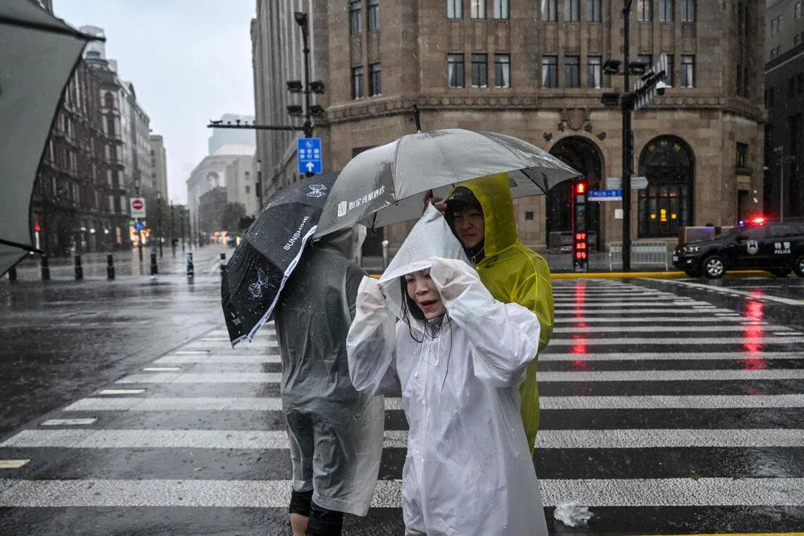 Typhoon Dolphin weakens but disrupts travel in east China