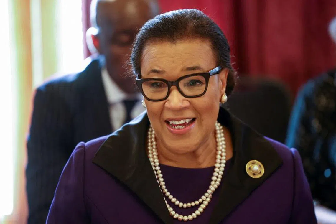 Commonwealth Secretary-General Patricia Scotland attends the Commonwealth Foreign Affairs Ministers Meeting in London, Britain March 15, 2023. REUTERS/Henry Nicholls/Pool/File Photo