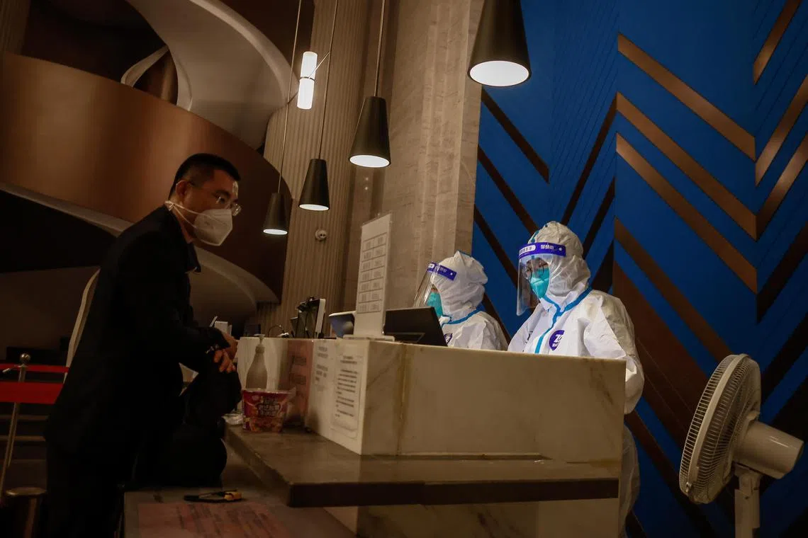 China currently requires travellers to quarantine at a hotel or other facility for at least the first five days after arrival.