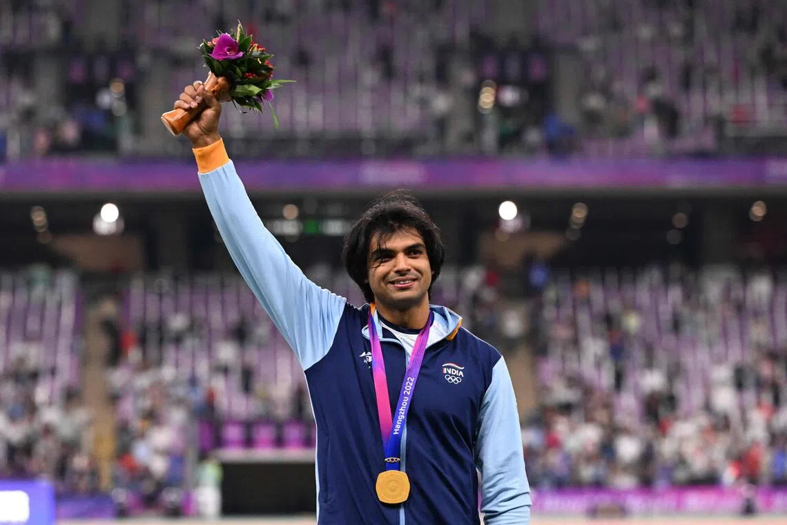 India’s Neeraj Chopra will be a medal hope for the 2026 Asian Games.