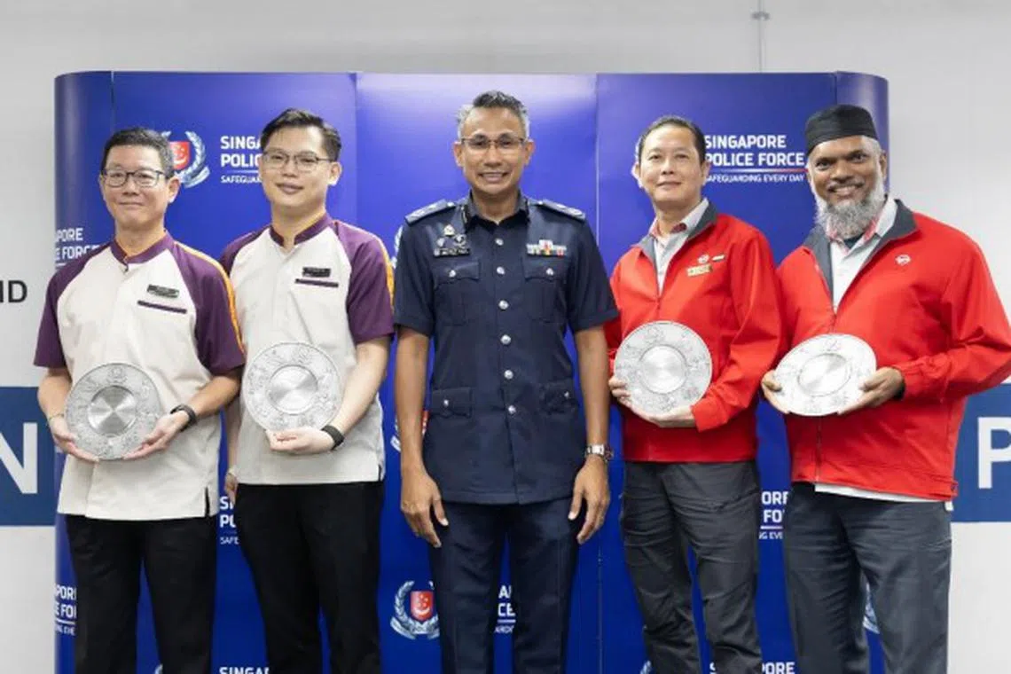 Assistant Commissioner of Police Masagoes Idris Hussain thanked the four staff for their efforts to assist the police.