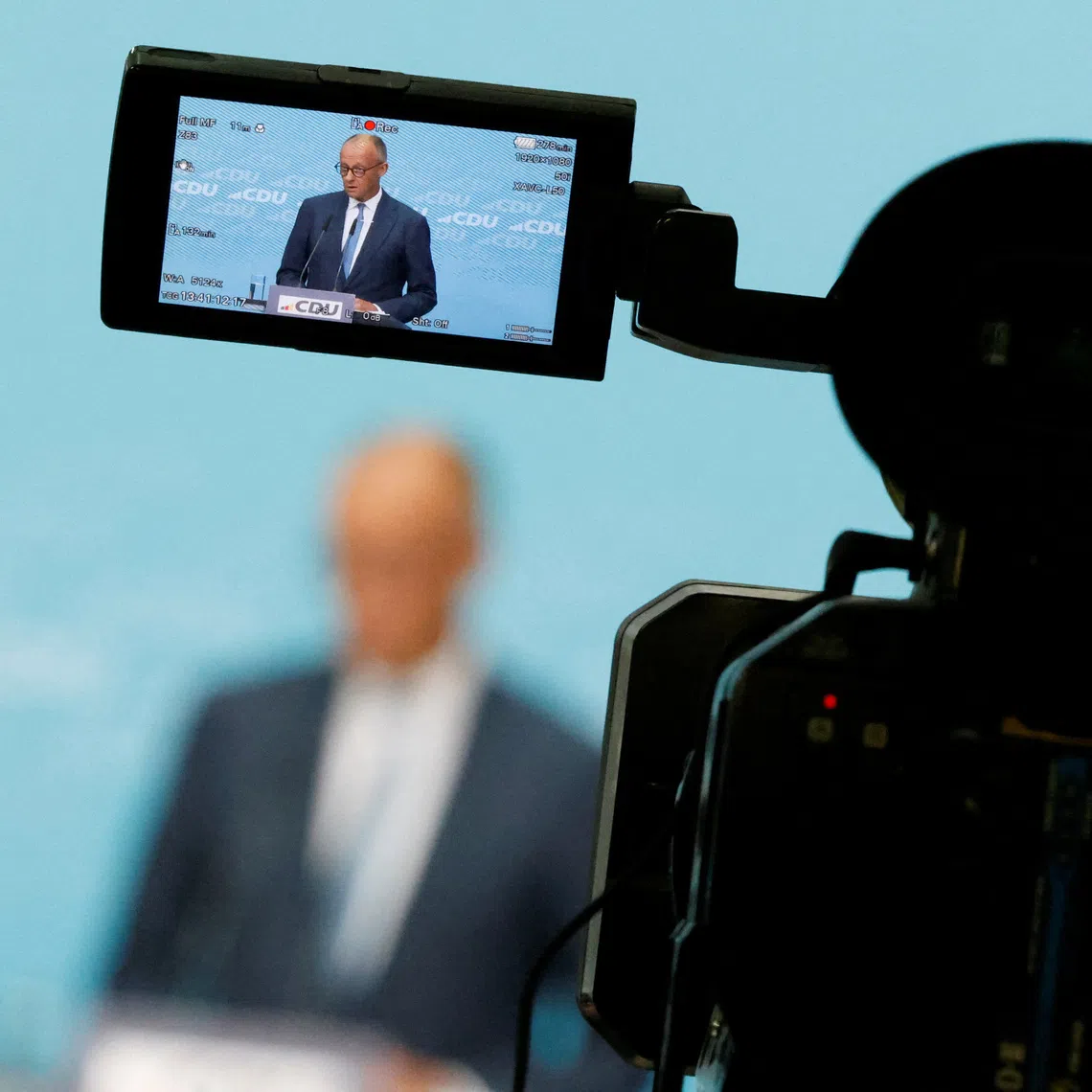 German Chancellor and Christian Democratic Union (CDU) party leader Friedrich Merz attends a press conference the day after the Saxony-Anhalt state elections in Berlin, Germany, September 7, 2026.    REUTERS/Axel Schmidt