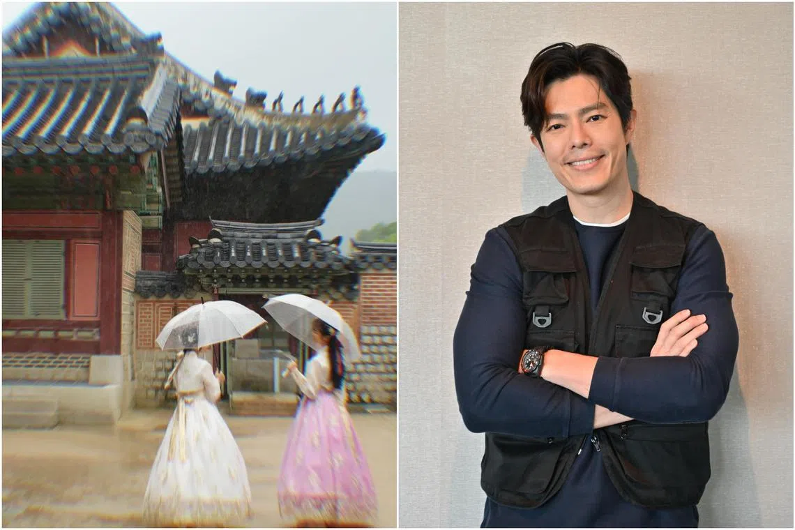 Actor Zhang Yaodong shares a photo of his daughters (left) on social media on Nov 9.
