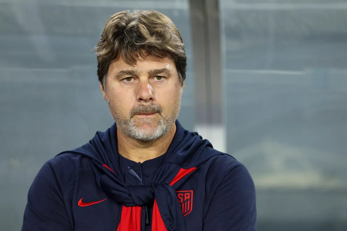 Nov 18, 2025; Tampa, Florida, USA; United States head coach Mauricio Pochettino looks on before an international friendly against Uruguay at Raymond James Stadium. Mandatory Credit: Nathan Ray Seebeck-Imagn Images