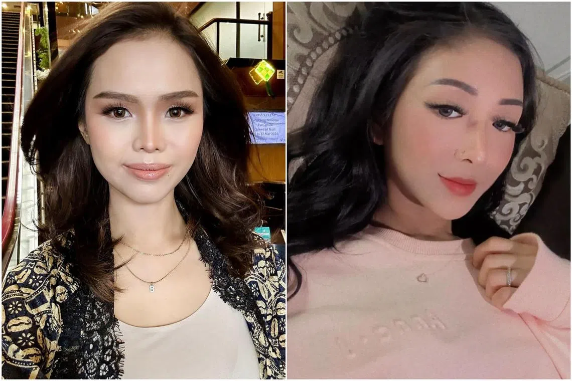 Malaysian singer-actress Bella Astillah (left) said Sarah Yasmine is one of 11 women who are romantically linked to her husband.