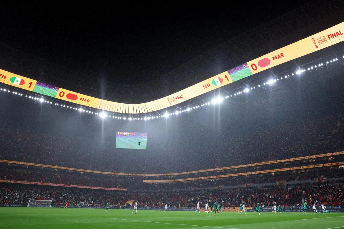 Soccer Football - CAF Africa Cup of Nations - Morocco 2025 - Final - Senegal v Morocco - Prince Moulay Abdellah Stadium, Rabat, Morocco - January 18, 2026 General view inside the stadium during extra time REUTERS/Amr Abdallah Dalsh