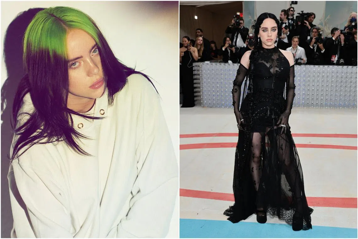 Billie Eilish ditched her baggy tees and showed off a new look for her second album Happier Than Ever in 2021.