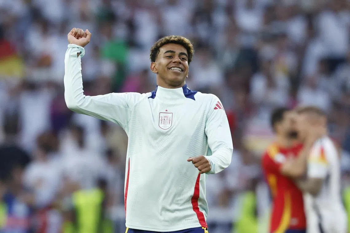Spain winger Lamine Yamal, 16, will break the record for youngest goalscorer at a European Championship by almost two years if he were to score in Germany.