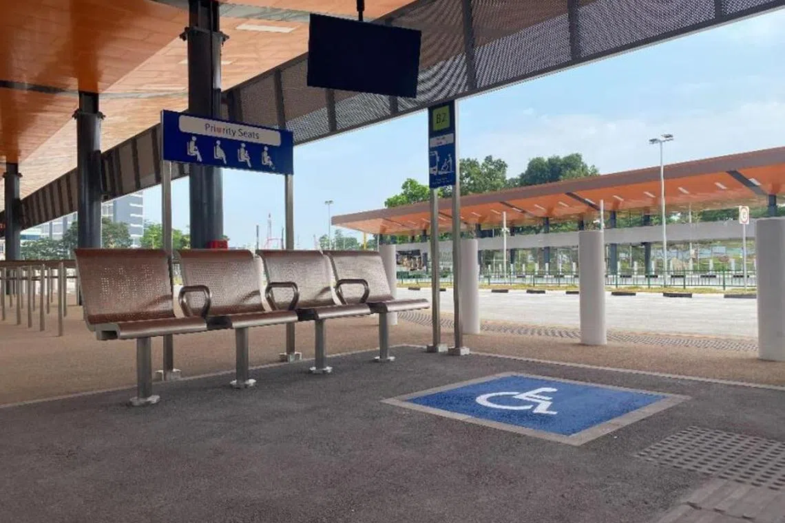 The new interchange is designed to be friendly to those with mobility challenges, with features such as priority queue zones with seating at boarding berths.