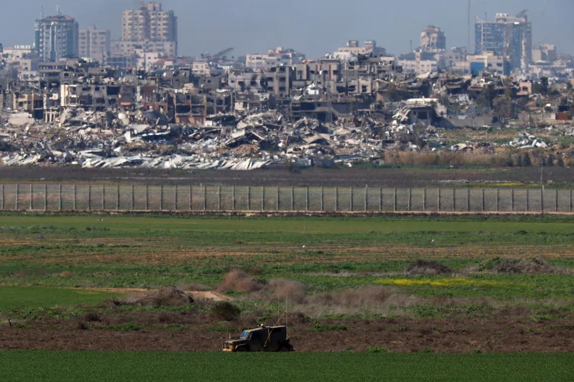 FILE PHOTO: A general view of the North Gaza, amid the ongoing conflict between Israel and the Palestinian Islamist group Hamas, as seen from Israel January 31, 2024. REUTERS/Amir Cohen/File Photo