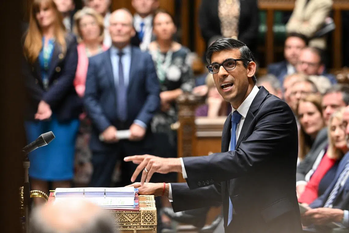 Mr Rishi Sunak’s governing Conservative Party has long been split over environmental issues.