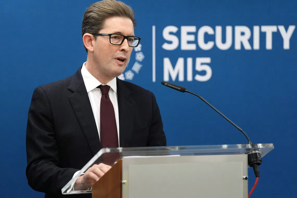 Britain facing growing threat from Russia, Iran, and terrorists, MI5 chief says