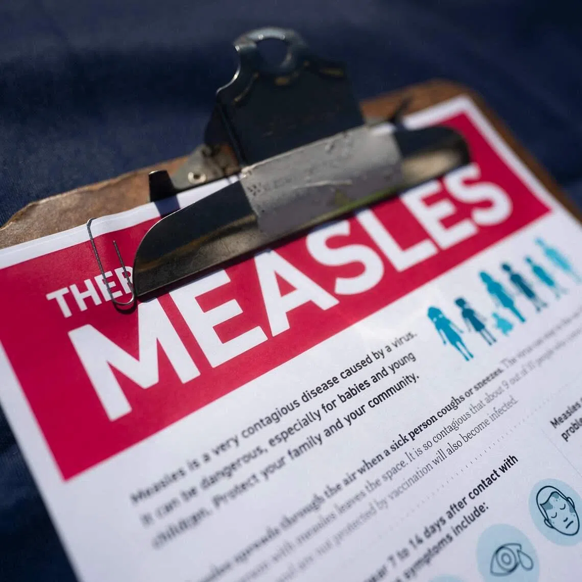 The 11-month old girl attends a preschool in Singapore and was not yet due for the Measles, Mumps and Rubella vaccination.