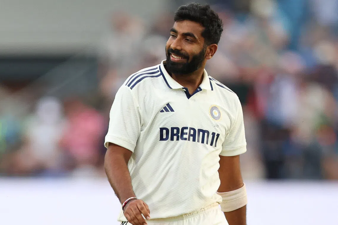 Cricket - International Test Match Series - First Test - England v India - Headingley Cricket Ground, Leeds, Britain - June 21, 2025 India's Jasprit Bumrah reacts Action Images via Reuters/Craig Brough
