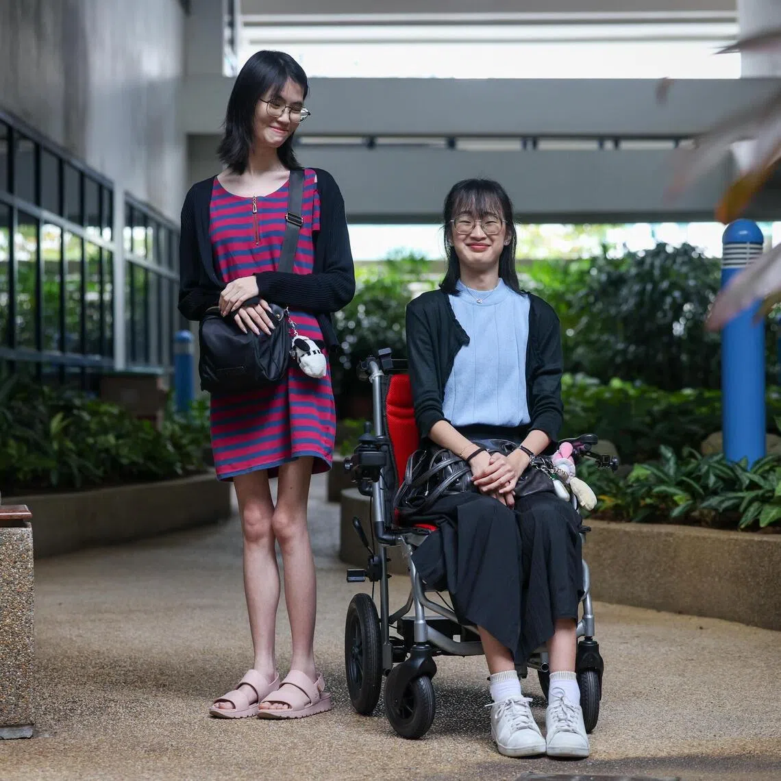Ms Abigail Chua (left) and Ms Raphaella Gautama, who were both diagnosed with rare conditions in 2019.