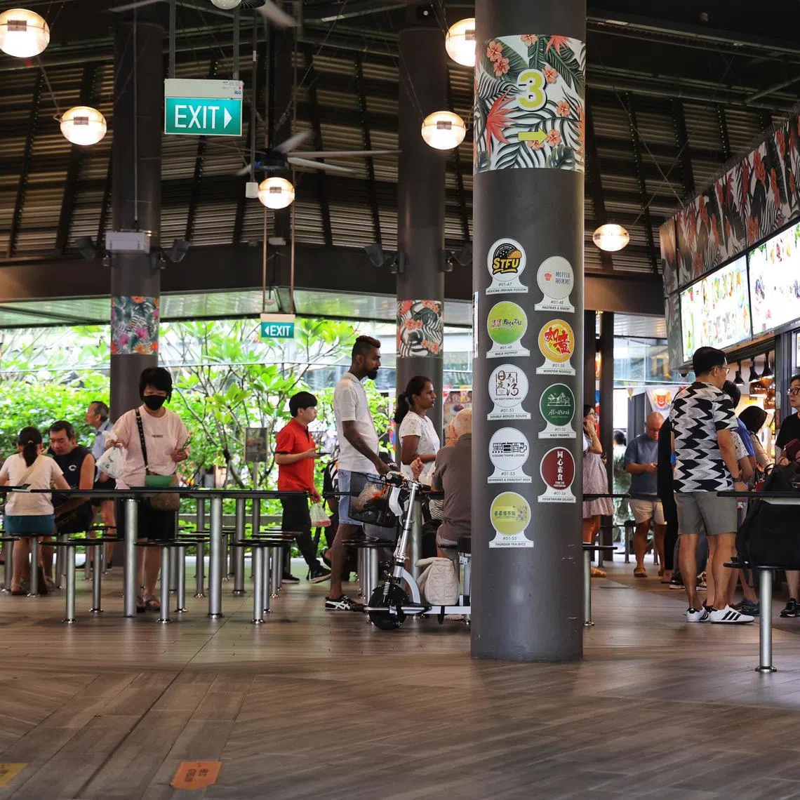 Bukit Canberra Hawker Centre's management said the free meals initiative had never been implemented.