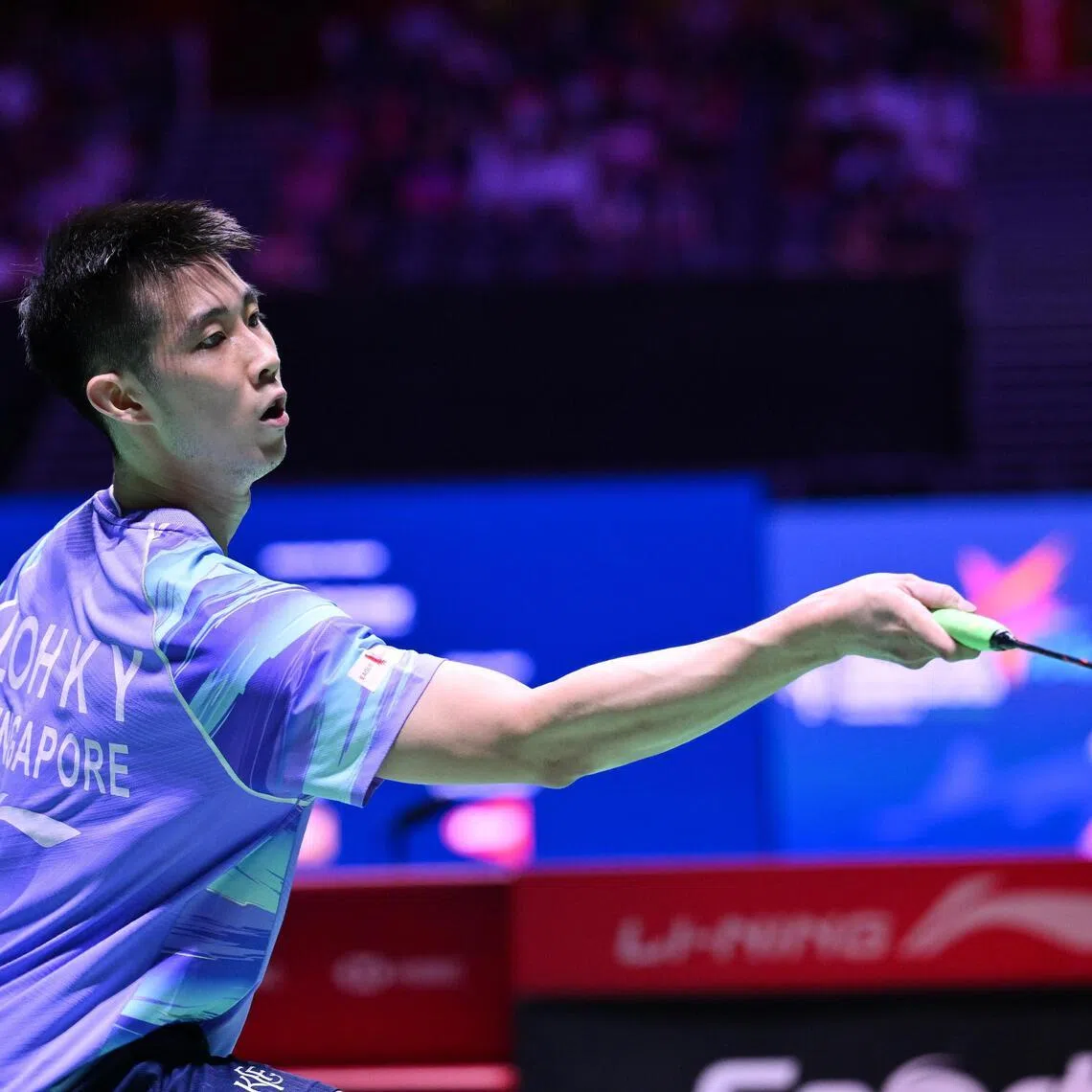 Singapore's Loh Kean Yew played five straight three-game matches at the KFF Singapore Badminton Open, and retired from the Indonesia Open.