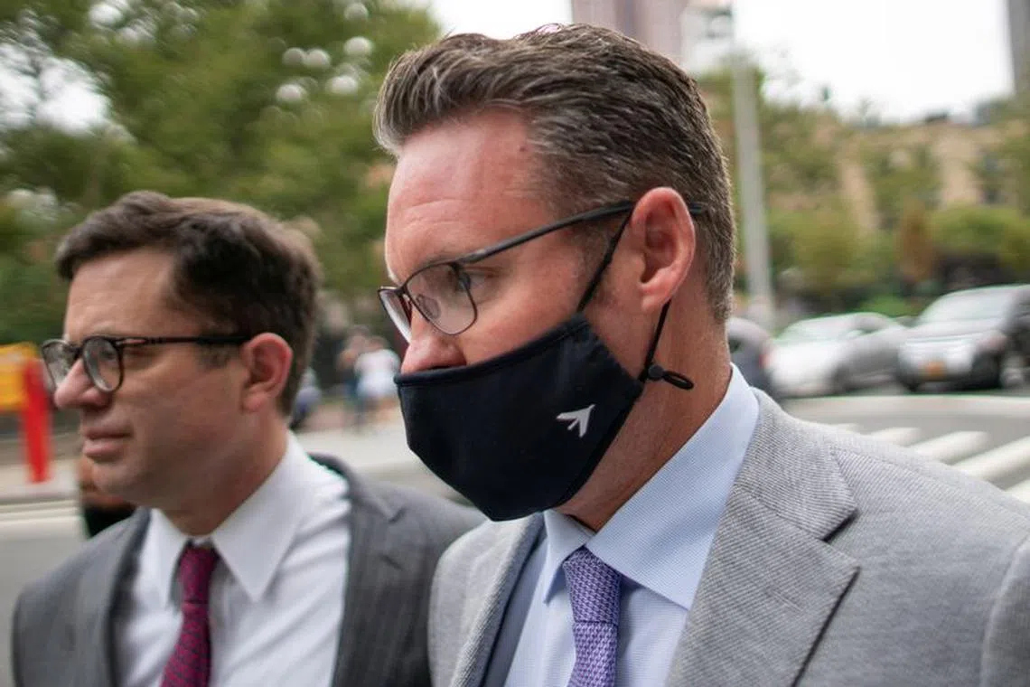 Trevor Milton, founder and former-CEO of Nikola Corp., exits the Manhattan Federal Courthouse following an appearance in New York City, U.S., July 29, 2021.  REUTERS/Eduardo Munoz/File Photo