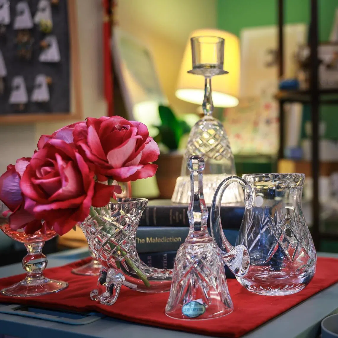 Glassware sold at Upthrift.