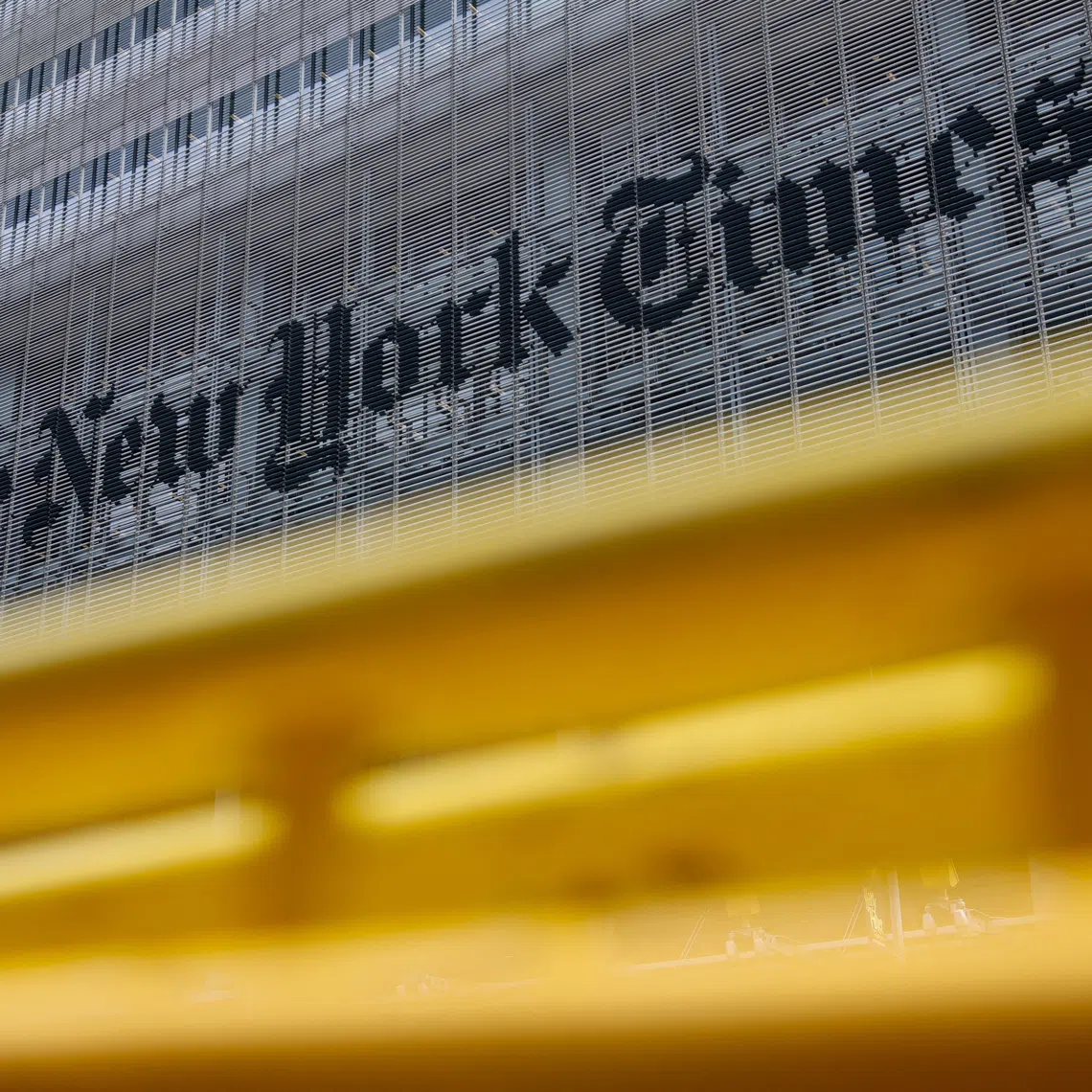 The New York Times building in Manhattan, New York City, U.S., September 16, 2025. REUTERS/Kylie Cooper