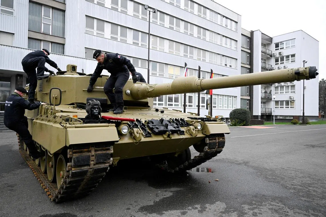 Germany's Leopard tanks, fielded by Nato-allied armies across Europe, are widely seen as the most suitable for Ukraine.