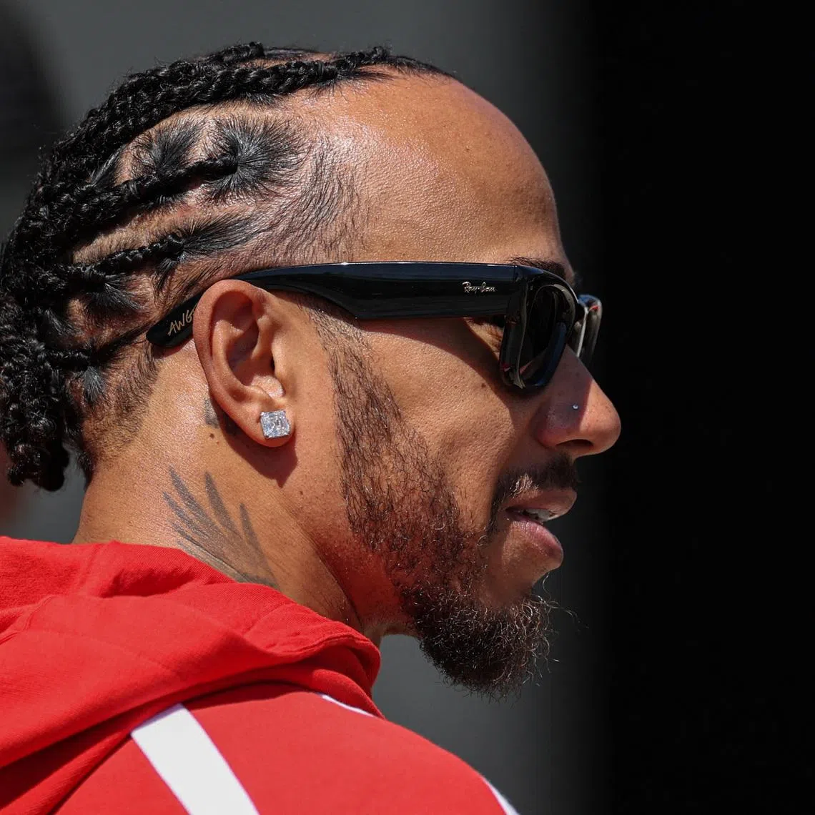 Formula One F1 - British Grand Prix - Silverstone Circuit, Silverstone, Britain - July 2, 2026 Ferrari's Lewis Hamilton after the press conference REUTERS/Andrew Boyers