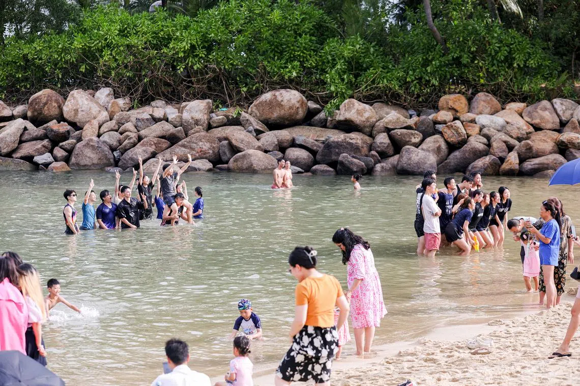 Palawan Beach is the second of the island’s three beaches to reopen to visitors.
