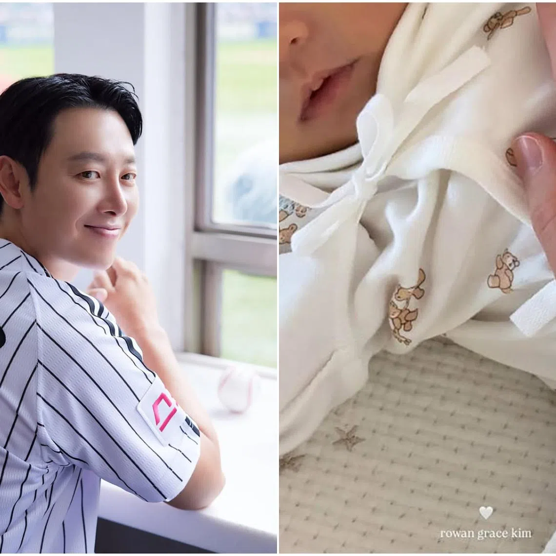 South Korean actor Kim Dong-wook and his wife Stella Kim welcomed their first child, Rowan Grace Kim, after two years of marriage.
