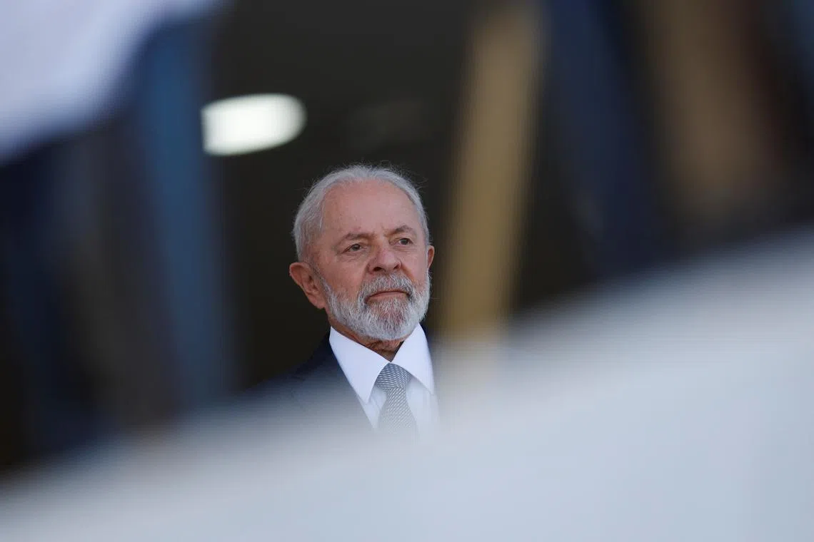 Brazil's President Luiz Inacio Lula da Silva stands during honours ceremony for the visit of Japan's Prime Minister Fumio Kishida at the Planalto Palace in Brasilia, Brazil, May 3, 2024. REUTERS/Adriano Machado/File Photo