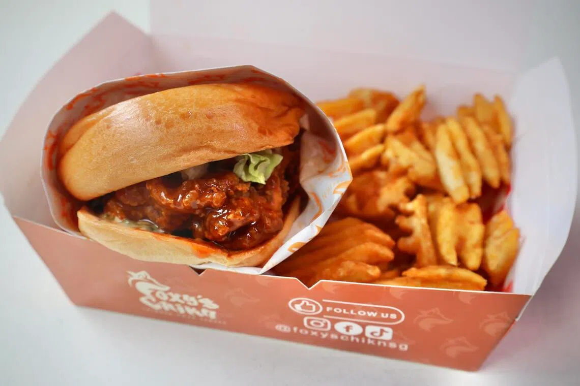 Chikn Sandwich Set at Foxy’s Chikn.