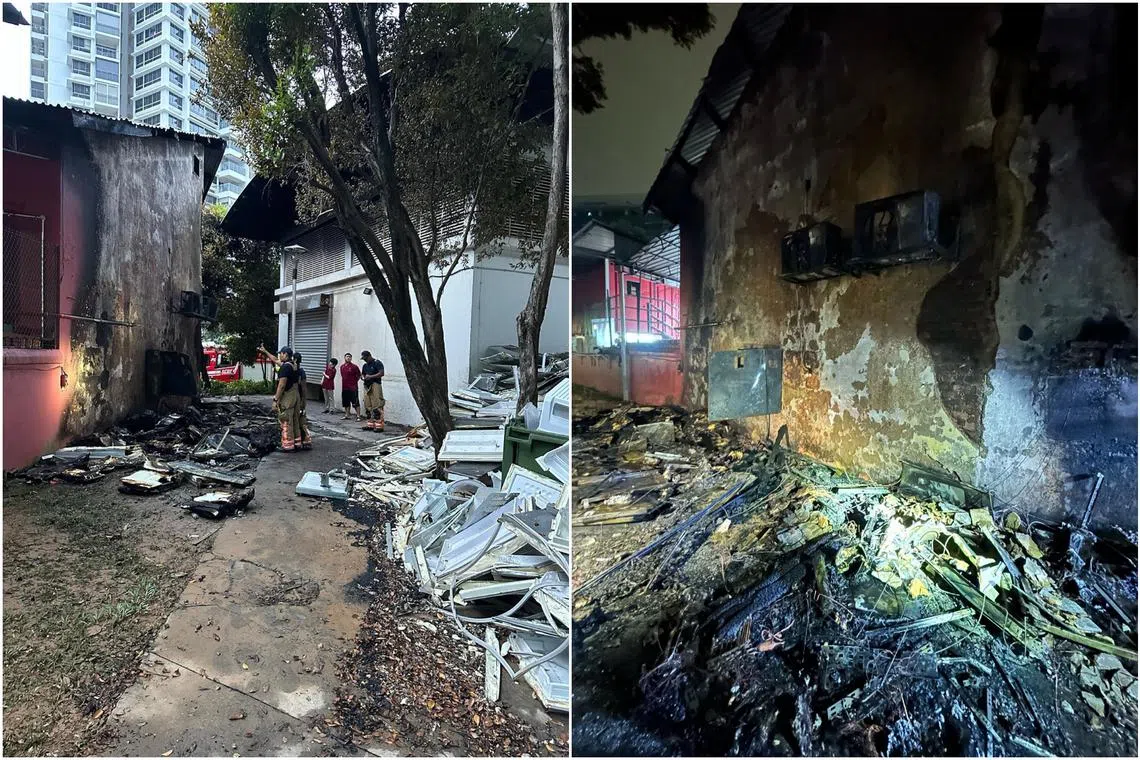 Dignity Kitchen’s 10,600 square feet at 69 Boon Keng Road were damaged after a fire in the rubbish collection centre next to their building spread.